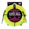 Ernie Ball Braided Instrument Cable StraightAngle 10ft Neon Yellow P06080