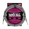Ernie Ball Braided Instrument Cable StraightStraight 10ft Silver Fox P06429