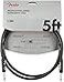 Fender Professional Series Instrument Cable 5 Feet StraightStraight Guitar Cable Guitar Accessories Black