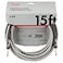 Fender Professional Series Tweed Instrument Cable Guitar Cable Guitar Accessories StraightStraight White 15ft