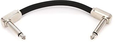 Ernie Ball Flat Ribbon Patch Cable 3in Black P06225