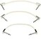 Ernie Ball Flat Ribbon Patch Cable 3Pack 6in White P06385