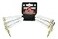 Pig Hog PHLIL6 Lil Pigs RightAngle 14 White Instrument Patch Cables 6 4 Pack