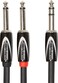 Roland Black Series 14Inch TRS Male to Dual 14Inch TS Male InsertSplitter Cable 10 Foot RCC10TR28V2