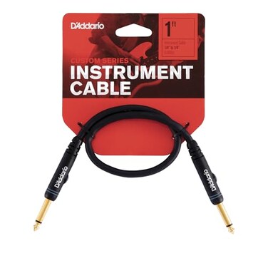 Planet Waves DAddario Cable Black 1 Foot PWPC01