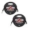 Pig Hog PCH10BKR 14 RightAngle to 14 Black Woven Guitar Instrument Cable 10 Feet 2Pack