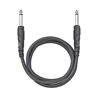 Planet Waves DAddario Guitar Cable Patch Cable Pedalboard Cable Mono 14 Inch Male to 14 Inch Male 3 Feet091 Meters Straight Ends 1 Pack