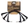 Planet Waves DAddario Guitar Cable Guitar Patch Cable Instrument Cable Guitar Accessories Classic Series Cable 05 Foot1524 MM Right Angle Dark Grey 3 Pack