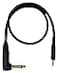 Mogami Gold BPSE TS24R Belt Pack Instrument Cable for Wireless Instrument Systems 14 TS Male Plug to 35mm Locking TRS Male Plug Right Angle to Straight Connectors 24 Inch