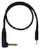 Mogami Gold BPSE TS24R Belt Pack Instrument Cable for Wireless Instrument Systems 14 TS Male Plug to 35mm Locking TRS Male Plug Right Angle to Straight Connectors 24 Inch