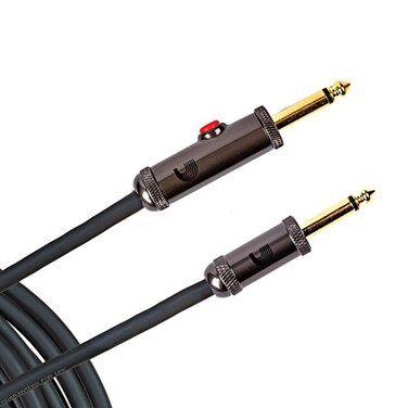 Planet Waves DAddario Guitar Cable Guitar Lead Circuit Breaker Cable Latching CutOff Switch to Mute When Changing Instrument 20 Feet762 Meters Straight Ends 1 Pack