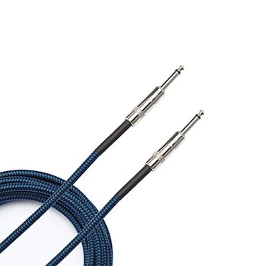 D'Addario DAddario Guitar Cable Guitar Lead Instrument Cable Guitar Accessories Braided Cable 20 Feet762 Meters Blue 1 Pack