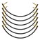 Donner Guitar Patch Cables Right Angle 12 Inch 30cm 14 Instrument Cables for Effect Pedals 6 Pack