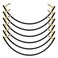 Donner Guitar Patch Cables Right Angle 12 Inch 30cm 14 Instrument Cables for Effect Pedals 6 Pack