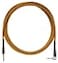 Rattlesnake Cable Company Rattlesnake Cable 10 Foot Standard Copper Guitar Instrument Cable Straight to Right Angle 14Inch Plugs