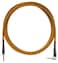Rattlesnake Cable Company Rattlesnake Cable 10 Foot Standard Copper Guitar Instrument Cable Straight to Right Angle 14Inch Plugs