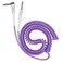 Rayzm Curly Instrument Cable 2 Meters Coiled Chord Right Angle to Straight Spiral Lead for GuitarBass