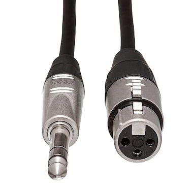 Hosa HXS030 Pro Balanced Interconnect REAN XLR3F to 14 Inches TRS 30 Feet