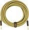 Fender Deluxe Series Instrument Cable Guitar Cable Guitar Accessories StraightStraight Tweed 25ft
