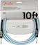 Fender Professional Series Tweed Instrument Cable Guitar Cable Guitar Accessories StraightStraight Spiral Shielding for an AntiKinking Design Daphne Blue 10ft