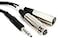 Hosa SRC203 Insert Cable 14 Inches TRS to XLR3 Meters and XLR3F 9 Feet
