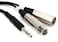 Hosa SRC203 Insert Cable 14 Inches TRS to XLR3 Meters and XLR3F 9 Feet