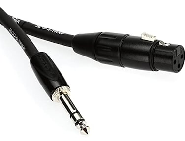 Roland Black Series Interconnect Cable 14Inch TRS to XLR Female 5Feet