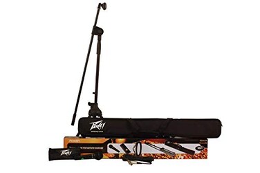 Peavey MSP1 Microphone and Stand package Includes PVri100 Dynamic Vocal Cardiod Microphone with XLR Cable and Clip
