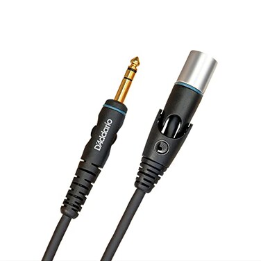 Planet Waves DAddario Accessories Microphone Cable XLR Microphone Cable XLR Female to 14 Inch Male Plugs Gold Plated Shielded for Noise Reduction Custom Series305 Meters 1 Pack