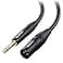 Cable Matters 635mm 14 Inch TRS to XLR Cable 10ft Male to Male XLR to TRS Cable Black Not for Microphone Use