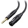 Cable Matters 635mm 14 Inch TRS to XLR Cable 10ft Male to Male XLR to TRS Cable Black Not for Microphone Use