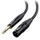 Cable Matters 635mm 14 Inch TRS to XLR Cable 10ft Male to Male XLR to TRS Cable Black Not for Microphone Use