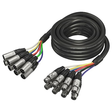 Behringer Multicore Cable 8way XLR Male to XLR Female 8 Channel Snake Cable 5 m 164 ft Gold Performance GMX500