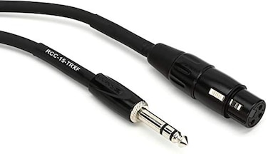 Roland Black Series Interconnect Cable 14Inch TRS to XLR Female 15Feet
