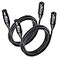 Cable Matters 2Pack Premium XLR to XLR Cables 6ft Male to Female Microphone Cable OxygenFree Copper OFC Mic Cord Black