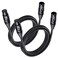 Cable Matters 2Pack Premium XLR to XLR Cables 6ft Male to Female Microphone Cable OxygenFree Copper OFC Mic Cord Black