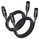 Cable Matters 2Pack Premium XLR to XLR Cables 6ft Male to Female Microphone Cable OxygenFree Copper OFC Mic Cord Black