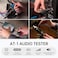 Xvive AT1 Portable Audio TesterSignal Generator XLR Cable Tester Phantom Power Checker Input Level Meter Headphone Monitor Audio Tool for XLR CablePAIEM System Mixers DI Box