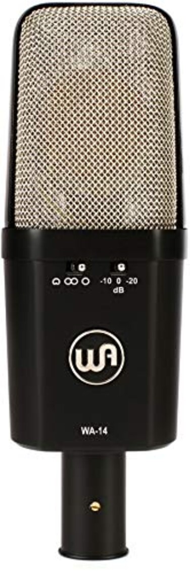 Warm Audio WA14 Large Diaphragm Condenser Microphone Black with silver grille