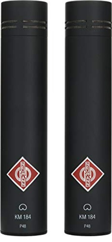 Neumann KM 184 Stereo Set Smalldiaphragm Cardioid Microphones Matte Black