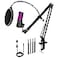 FDUCE Gaming USB Microphone RGB Condenser mic with Mute Gain Monitoring Boom Arm for Streaming Podcast Twitch YouTube PC Computer PS5 M160