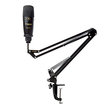 Marantz Professional Pod Pack 1 USB Condenser Microphone Kit for Gaming Streaming and Podcasting with BuiltIn Audio Interface Adjustable Boom Arm and Desk Clamp PlugandPlay