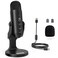 ZealSound Podcast Microphone for PC Noise Cancellation USB Mic with Gain Volume Adjustment Mute Button Monitoring Echo for YouTube TikTok Podcasting Streaming iPhone iPad Android Mac
