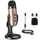 ZealSound Podcast Microphone for PC Noise Cancellation USB Mic with Gain Volume Adjustment Mute Button Monitoring Echo for YouTube TikTok Podcasting Streaming iPhone iPad Android Mac