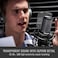 TAKSTAR XLR Condenser Microphone with 34mm GoldPlated Large Diaphragm High Sensitivity Cardioid Studio Mic for Recording Podcasting Streaming Voice Overs Singing Gaming PCK850