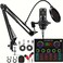 sktome Podcast Equipment Bundle V8max Voice Changer with Podcast Microphone Bundle Studio Condenser Microphone Perfect for Podcasting Recording Singing Streaming and Gaming