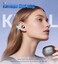 King Lucky Open Ear Earbuds Clip on Wireless Bluetooth 54 Headphones with Mic50H PlayENC CallWaterproofJewelry Ear BudsComfortable for Small EarsGlasses WearersWorkouts 03Black