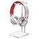 Xuhal Acrylic Headphone Stand Headset Holder for Desk Clear Acrylic Gaming Headset Stand Universal Headphone Holder for Desktop Display Office Accessories with Metal HardwareRectangle