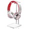 Xuhal Acrylic Headphone Stand Headset Holder for Desk Clear Acrylic Gaming Headset Stand Universal Headphone Holder for Desktop Display Office Accessories with Metal HardwareRectangle
