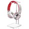 Xuhal Acrylic Headphone Stand Headset Holder for Desk Clear Acrylic Gaming Headset Stand Universal Headphone Holder for Desktop Display Office Accessories with Metal HardwareRectangle